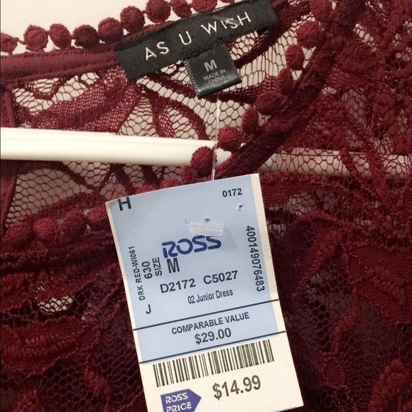 Red Lace Dress - Picture 3 of 3